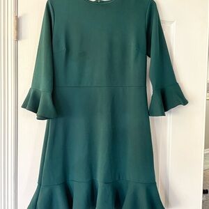 The Impeccable Pig Green Long Sleeve Dress